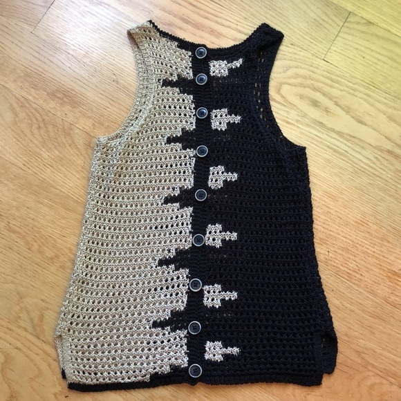 Lucky Brand Crocheted Tank Top, Size XS in EUC - Picture 4 of 6